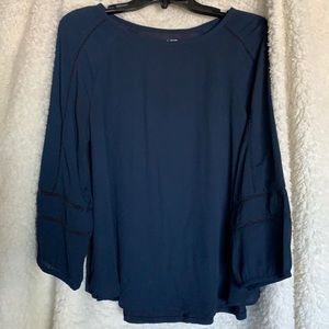 Ann Taylor Loft blue blouse